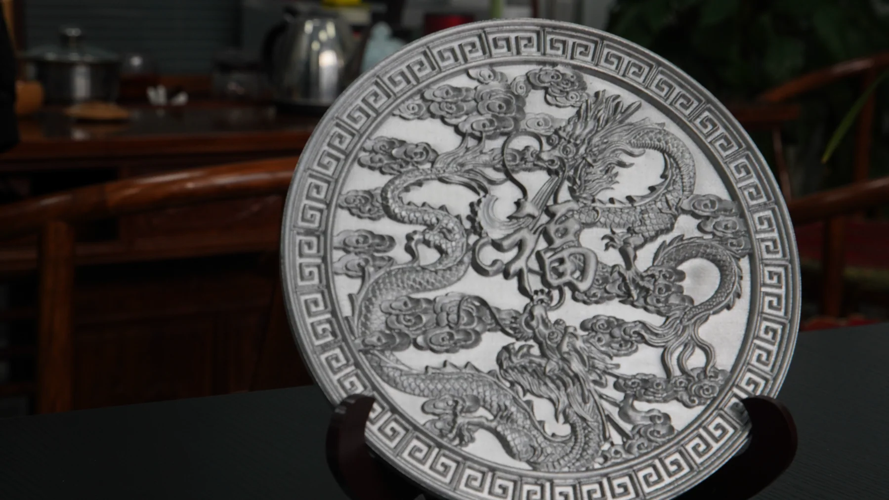 Decorative metal artwork demonstrating detailed aluminium fabrication