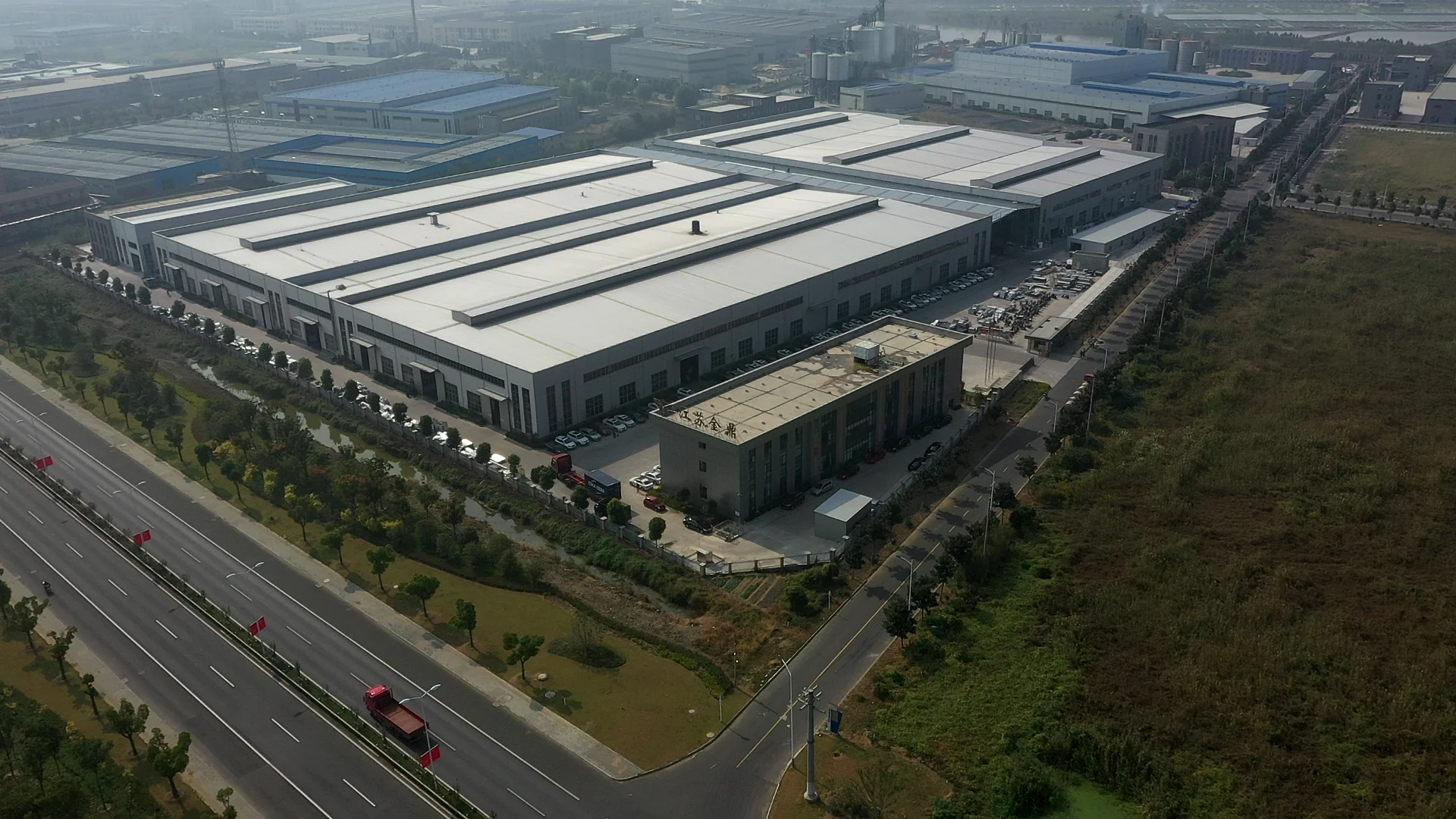 Aerial view of the complete YIDING manufacturing campus