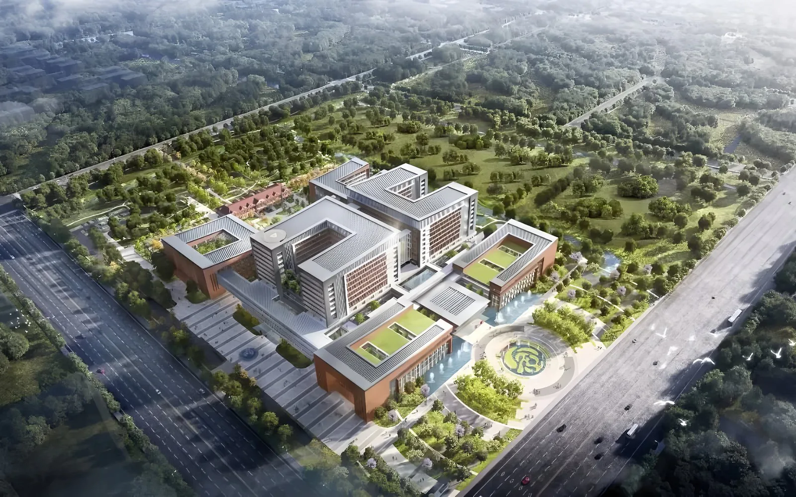 Exterior project view of Taicang Ruijin Hospital