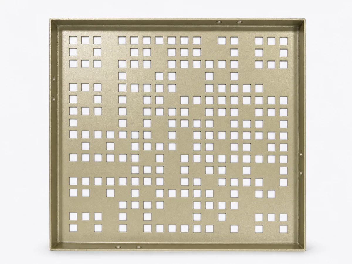 Real reverse structure of a Yiding perforated aluminium panel